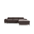 Coltar extensibil dreapta 3 locuri ELTAP, RT-22VE, Grayson, 278x205x92 cm, lemn/poliester, maro