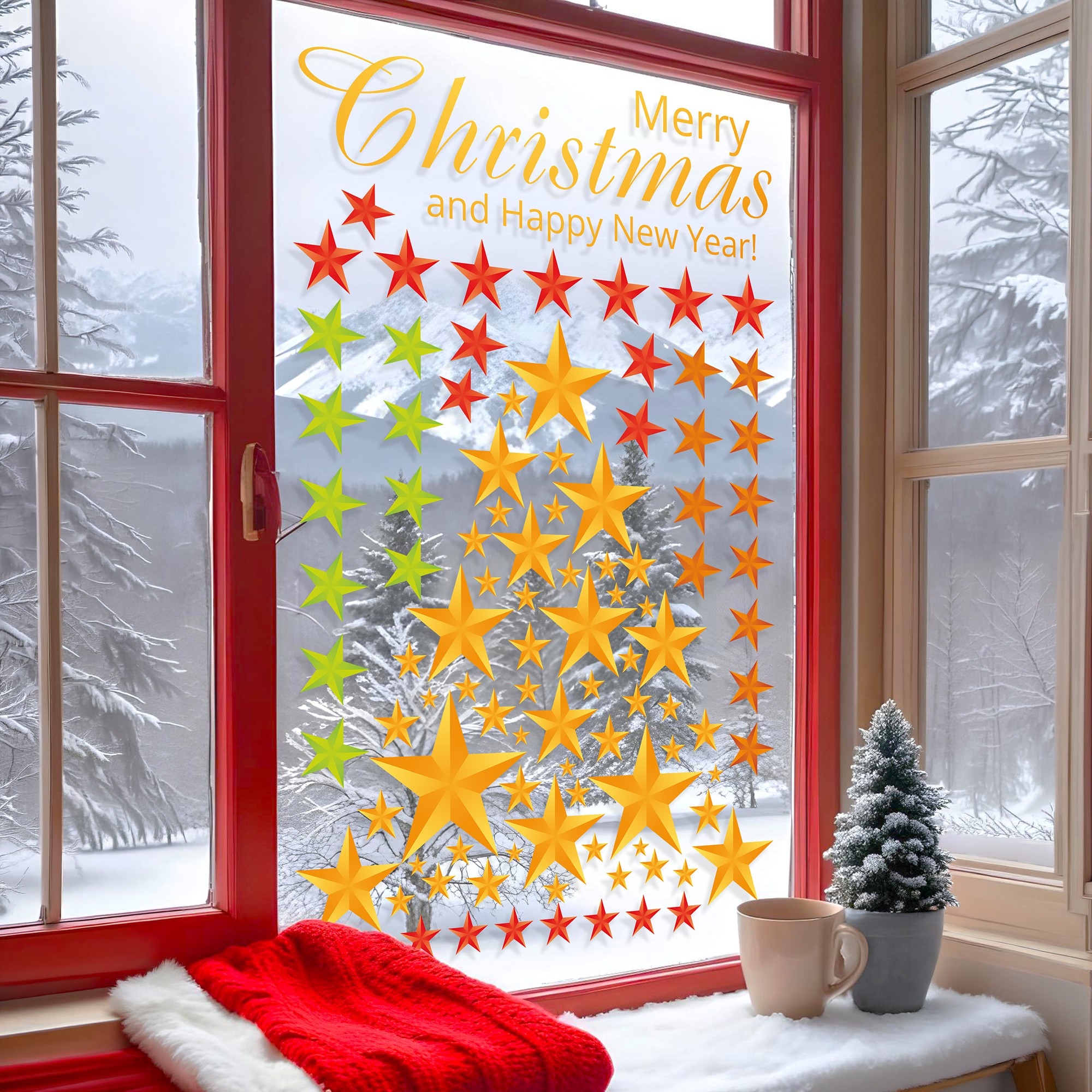 Sticker decorativ, 309114_3050, 30 x 50 cm, Multicolor