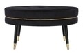 Taburet Paris, Mauro Ferretti, 90x46 cm, lemn de pin/poliester, negru/auriu