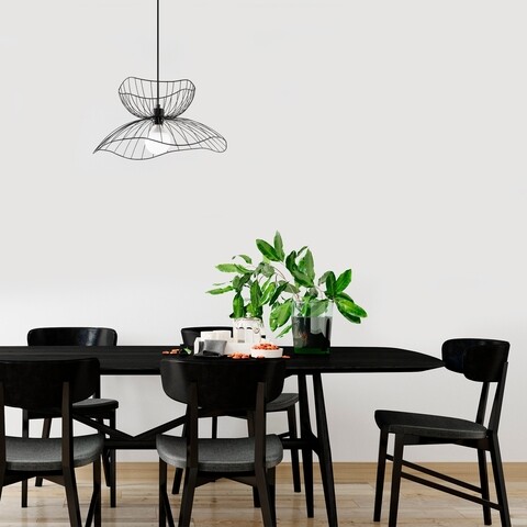 Lustra, Farac – 6390 , Tatum, 50 x 50 x 41-121 cm, 1 x E27, 40W, negru 40W