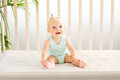 Saltea Green Future NATURE KIDS, 70x140 cm, H 10 cm, husa cu fibre de bambus si structura cu spuma latex