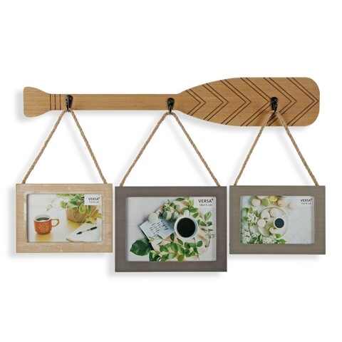 Rama foto Paddle, Versa, 3 fotografii, 55x35 cm, MDF, multicolor