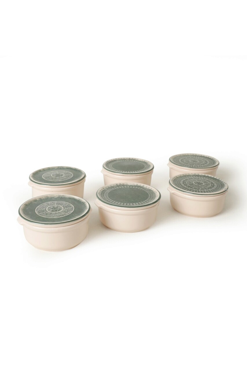 Set recipiente depozitare, Hermia, 275KRM1871, Antibacterian, Crem - imagine 4