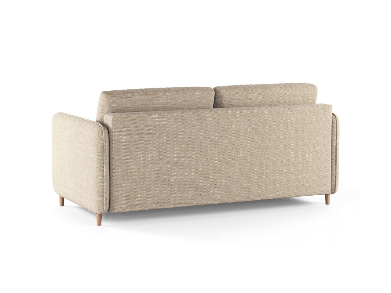 Canapea extensibila 3 locuri, Simo, Micadoni Home, 184x102x95 cm, tesatura structurata, bej — imaginea 5