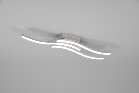 Plafoniera Route, RL, 56x12x7 cm, 5W, 3x SMD, metal, argintiu