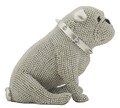 Statueta / figurina decorativa Dog Sparky, Mauro Ferretti, 17x11x14 cm, polirasina, argintiu