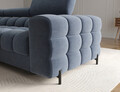 Coltar extensibil dreapta 3 locuri ELTAP, LT-40AU, Felro, 285x181x93 cm, lemn/poliester, albastru