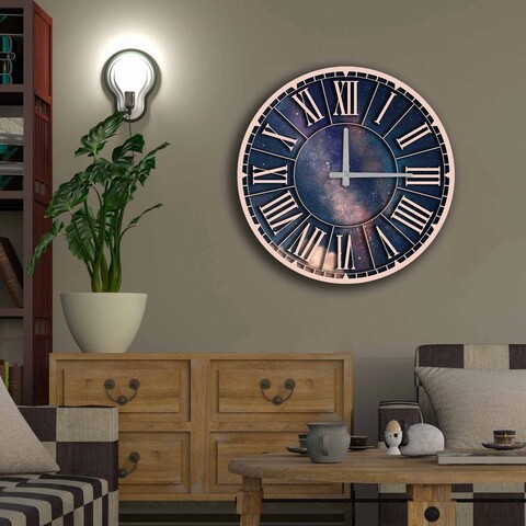 Ceas de perete, 5050ms-063, mdf, ø50 cm, multicolor