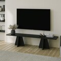 Comoda TV, Neostill, Mushroom, 180x40x42 cm, PAL, Negru