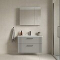 Set Dulap de Baie cu Chiuvetă și Oglindă (2 Piese), Hanah Home, Bari 85 v2, Cașmir mat