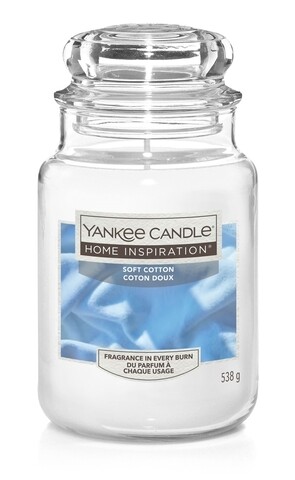 Lumanare parfumata in suport de sticla, Yankee Candle, 120 ore, 538 g, aer proaspat/mandarina/iris/mosc