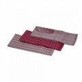 Set 3 prosoape asortate de bucătărie Maroon, maro