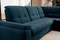 Coltar extensibil dreapta 3 locuri ELTAP, RT-40NU, Sado, 272x192x95 cm, lemn/poliester, albastru inchis