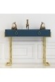 Consola MARY4, Gauge Concept, 125x39x95.2 cm, PAL, albastru