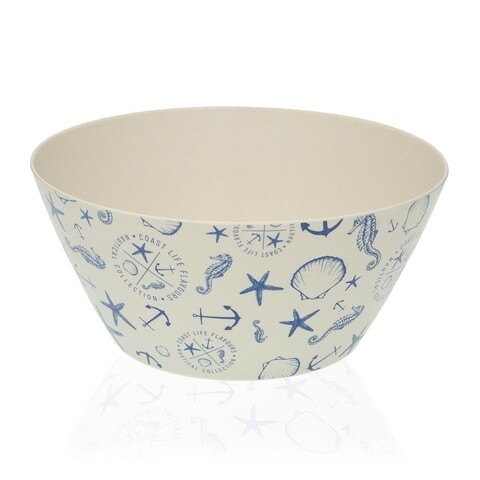 Bol pentru salata Nautical, Versa, Ø24.5x11.6 cm, 2.5 L, bambus