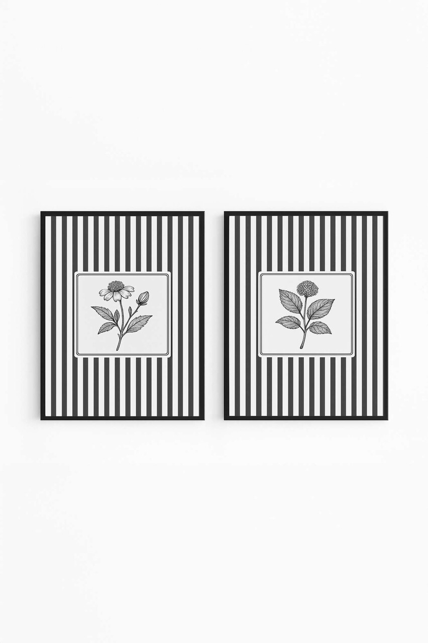 Set 2 tablouri decorative, Czgl3-50 x 70, Cadru: 100% LEMN MASIV (Grosime: 2,5 cm), Multicolor - view 3