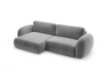 Coltar extensibil reversibil 4 locuri, Tonale, Cosmopolitan Design, 262x149x88 cm, catifea, gri inchis