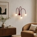 Aplica de perete, Opviq, 536NTD2137, Bordo