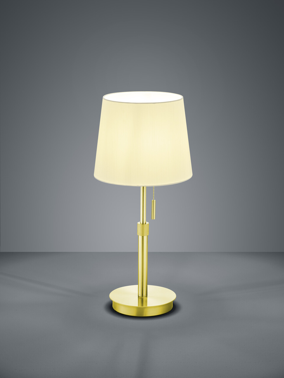 Lampa de masa Lyon, TRIO, 25.5x56 cm, 60W, 1x E27, metal, bronz mat/alb