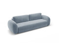 Canapea extensibila 3 locuri, Tonale, Cosmopolitan Design, 262x105x88 cm, catifea, albastru gri