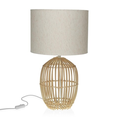 Lampa de masa Bulu, Versa, 30 x 50 cm, 1 x E27, 40W, ratan/in 40W
