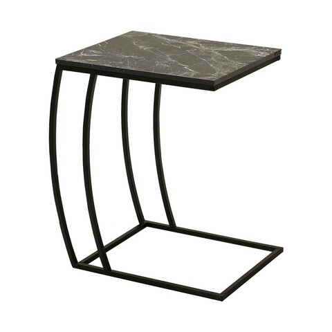Masuta, Adore, SHP-908-QQ-1, 50x62x35cm, PAL melaminat, Negru / Marmură 50x62x35cm imagine noua 2022