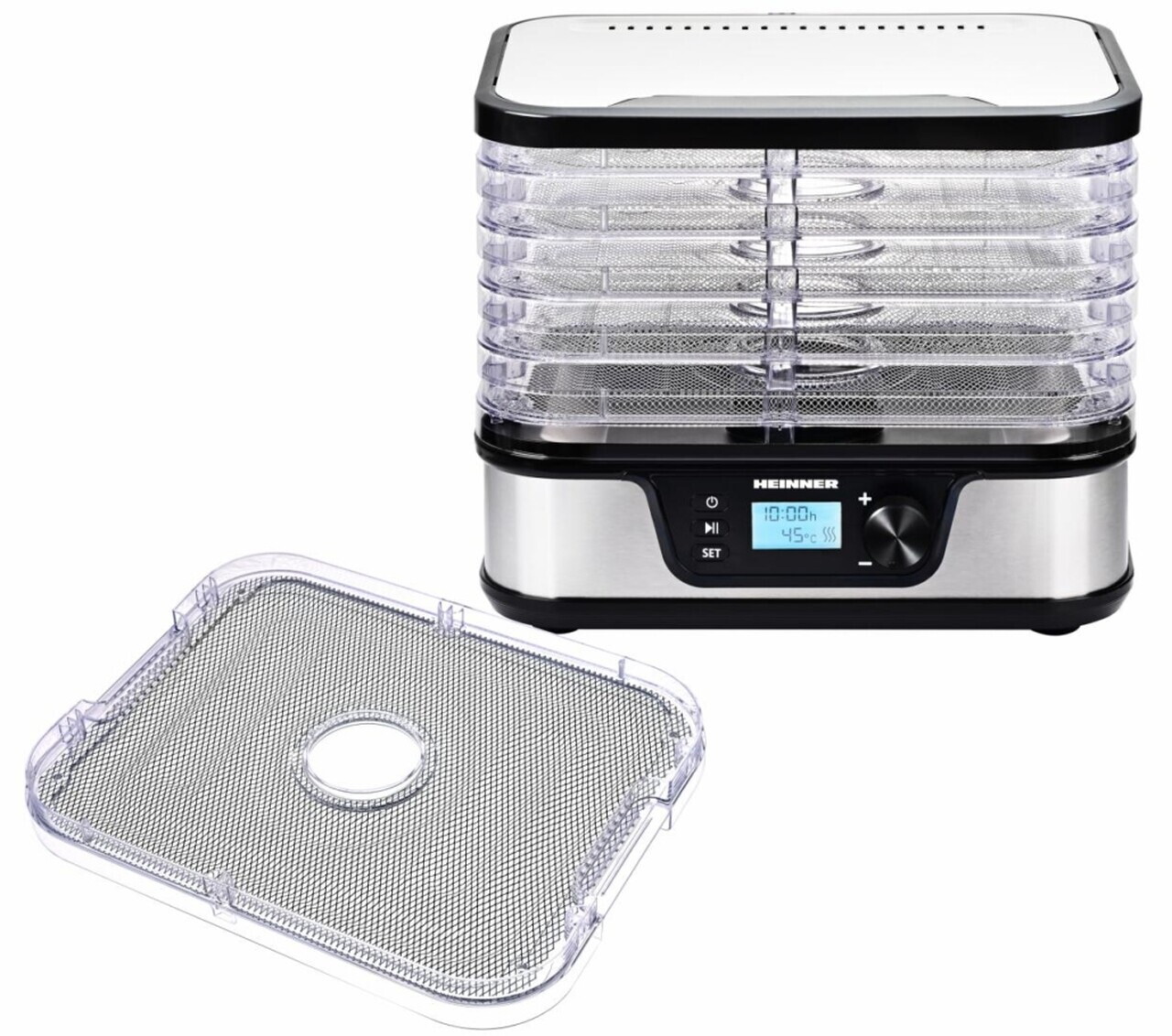 Deshidrator fructe si legume EliteDry, Heinner, 320-380W, argintiu/negru - view 7