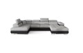 Coltar extensibil stanga 6 locuri ELTAP, Rod-20, Rodrigo, 345x202x90 cm, lemn/poliester, gri deschis/negru