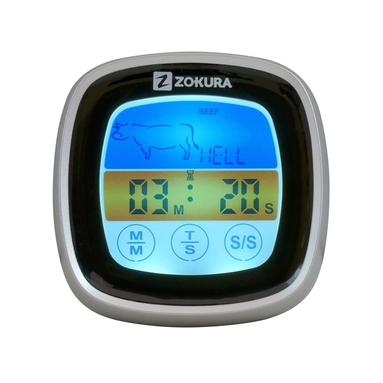 Termometru digital carne cu ecran tactil - Zokura - imagine 2