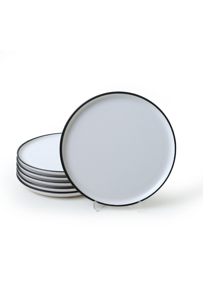 Set platouri servire desert, Hermia, 275KRM2521, Eco-Friendly, Alb mat - imagine 5