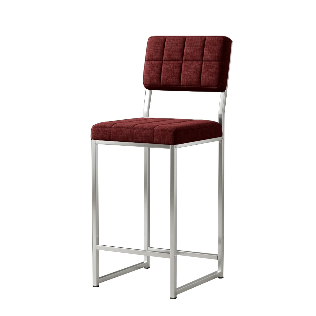 Scaun de bar, Hanah Home, Retro 66, 40x98x40 cm, Bordo — imaginea 6