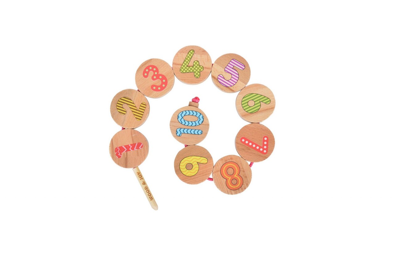 Jucarie pentru landou/carucior, Hanah Home, Number Syntax, 60x6x3 cm, Multicolor - view 2