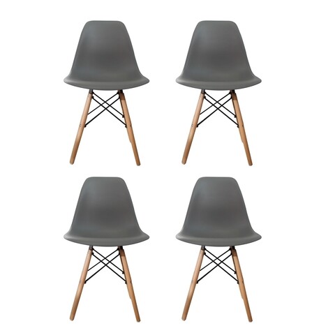 Set 4 scaune truly, heinner, gri