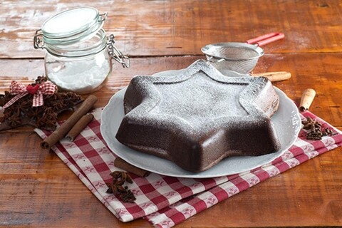 Forma de copt din silicon Star, Silikomart Let’s Celebrate, Ø26 cm, 1.2 L mezoni.ro