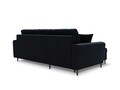 Coltar extensibil reversibil 4 locuri, Moghan, Micadoni Home, BL, 241x145x88 cm, catifea, albastru inchis