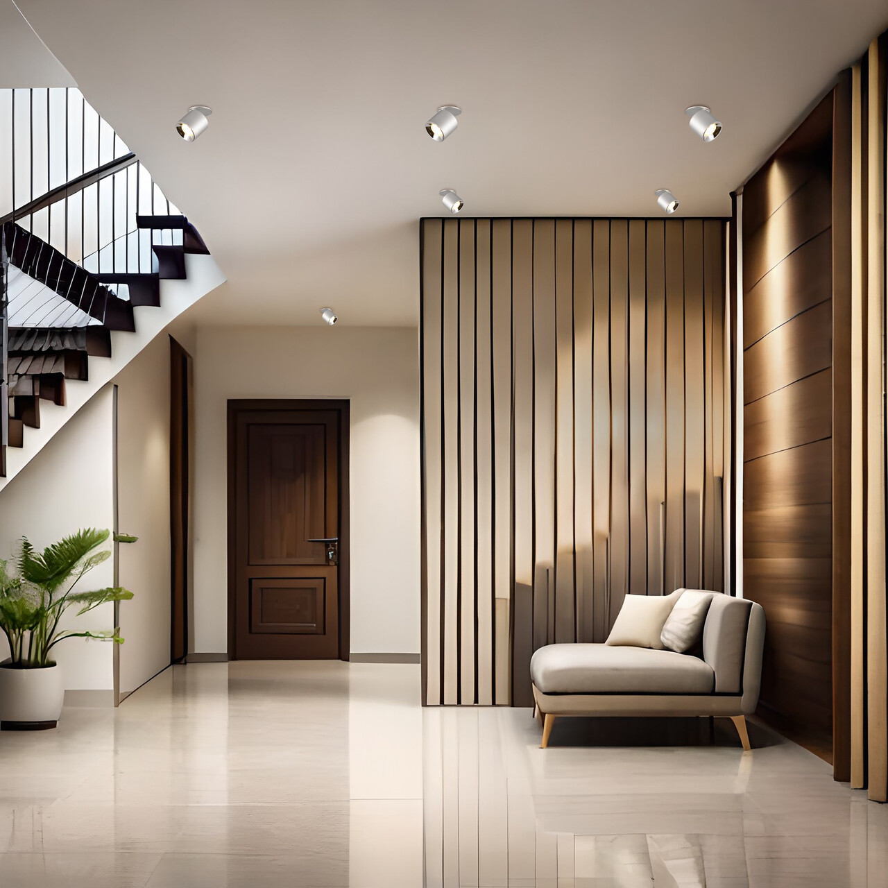 Aplica de perete Guayana, TRIO, 8.7x12 cm, 10W, 1x GU10, metal, argintiu