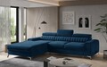 Coltar extensibil stanga 3 locuri ELTAP, LT-40LU, Grayson, 278x205x92 cm, lemn/poliester, albastru inchis