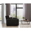 Canapea extensibila 3 locuri, ELTAP, Laine, 155x105x75 cm, lemn/poliester, gri inchis