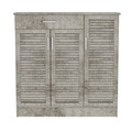 Pantofar cu 3 usi Sante, Pakoworld, 30 perechi pantofi, 120x37x123 cm, MDF/PAL, antracit vintage