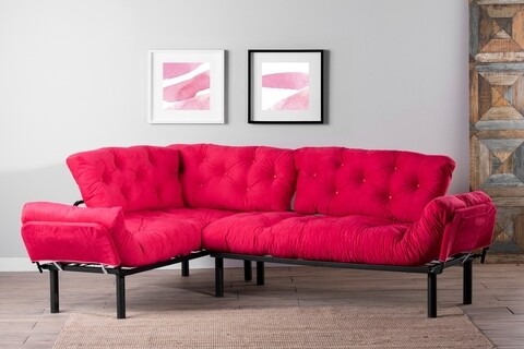 Coltar Nitta Corner, Futon, metal, fucsia Futon