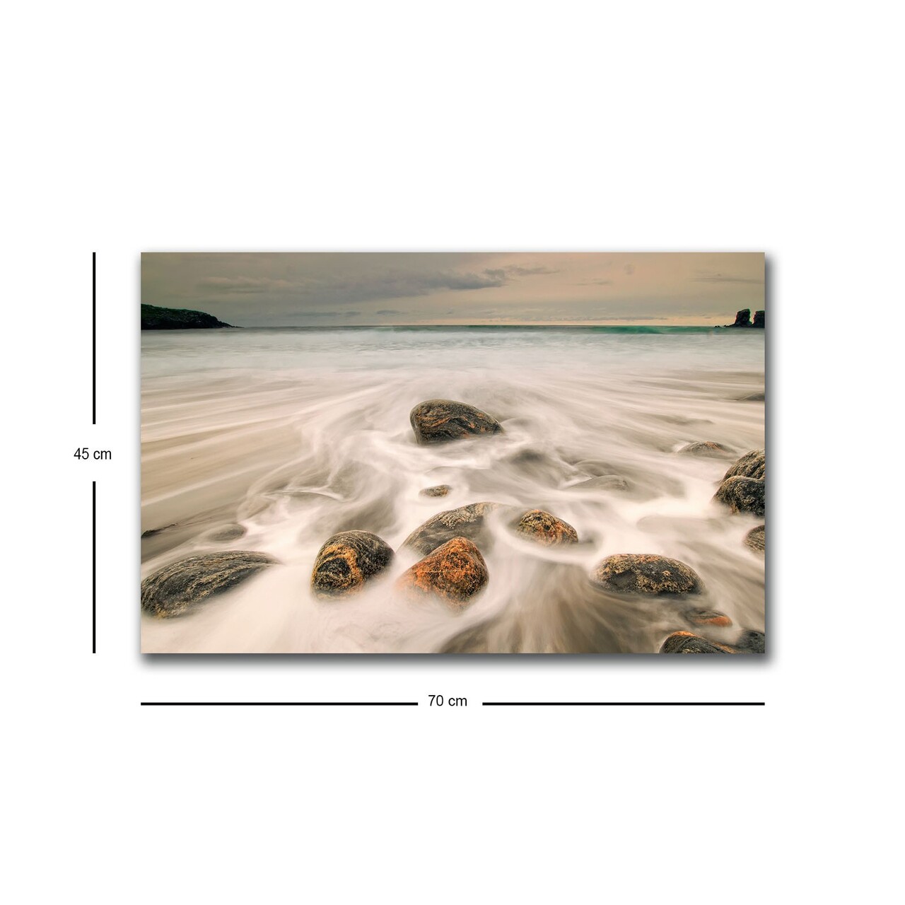 Tablou decorativ cu lumina LED, 4570HDACT-005, Dimensiune: 45 x 70 cm, Multicolor - view 4
