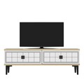 Comoda TV, Hanah Home, Yuka 120, 120x41x29.6 cm, PAL , Stejar Safir / Alb