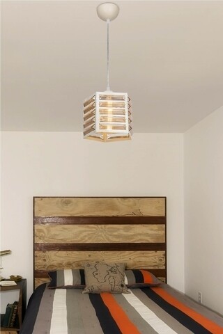 Lustra krem, asz.1424, squid lighting, 19x19x66 cm, 60w, crem