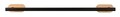 Suport prosoape de baie, Wenko, Turbo-Loc, Orea, 60 x 4.5 x 7 cm, bambus/inox, natur/negru