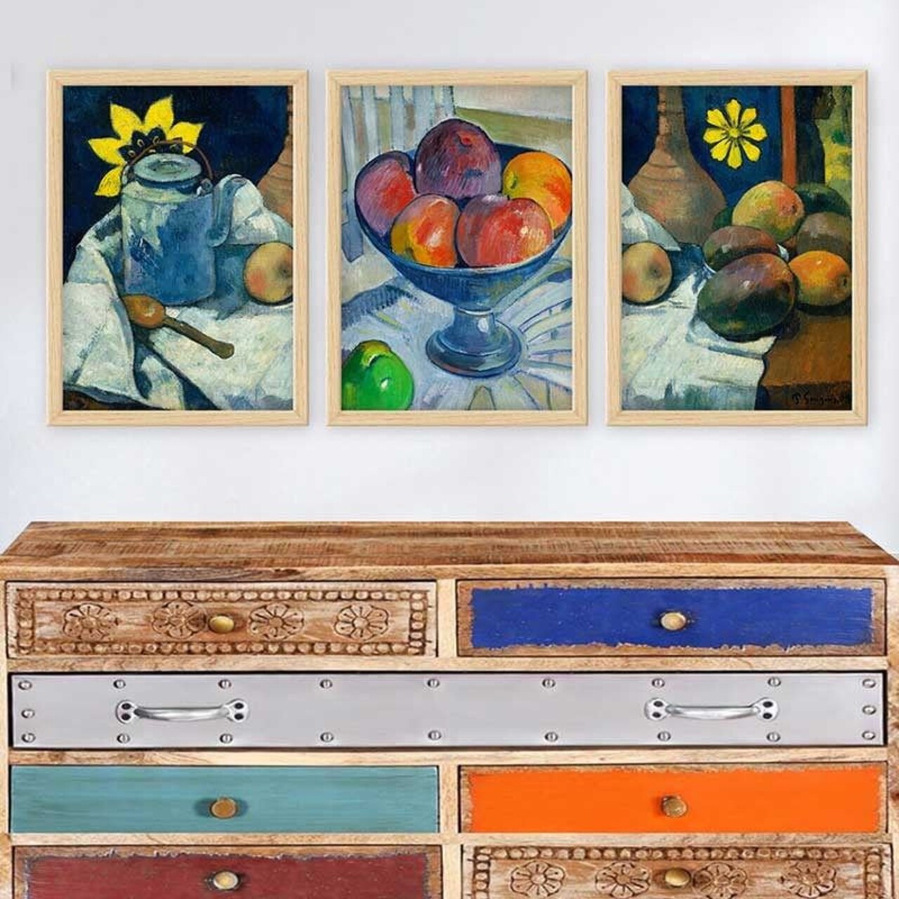 Set 3 tablouri decorative 3NTC_UN1233904 _3545 Polistiren Multicolor