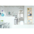 Cos de gunoi Push, Brabantia, Brilliant Steel, 60 L, 40x40x81 cm, otel, argintiu