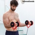 Rola abdominala cu discuri rotative, benzi elastice si ghid de exercitii Twabanarm InnovaGoods