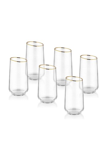 Set pahare, Mia, 742TMA4780, Sticla, Auriu