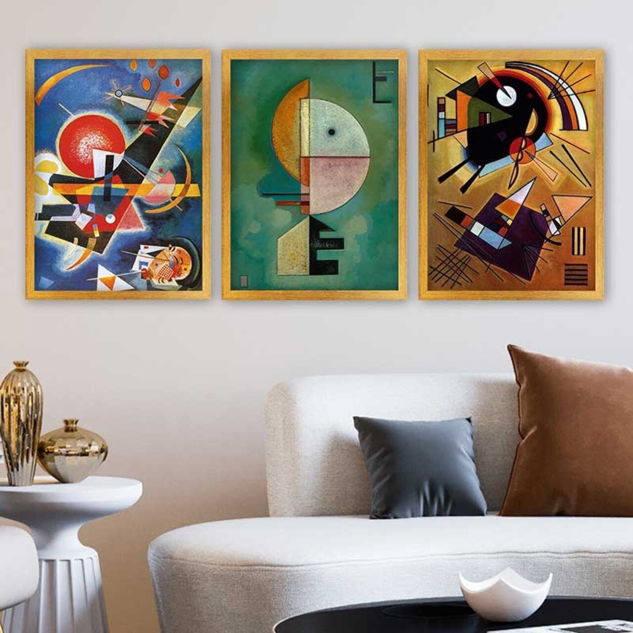 Set 3 tablouri decorative 3AC_UN287405 _5575 Polistiren Multicolor