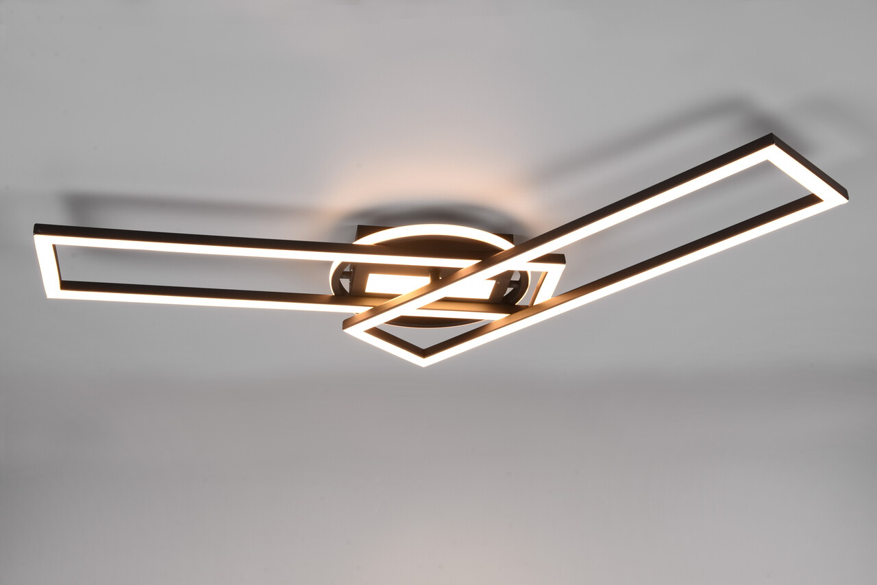 Plafoniera Twister, RL, 90.5x24.5x8.5 cm, 30W, 1x SMD, metal, negru mat - imagine 4